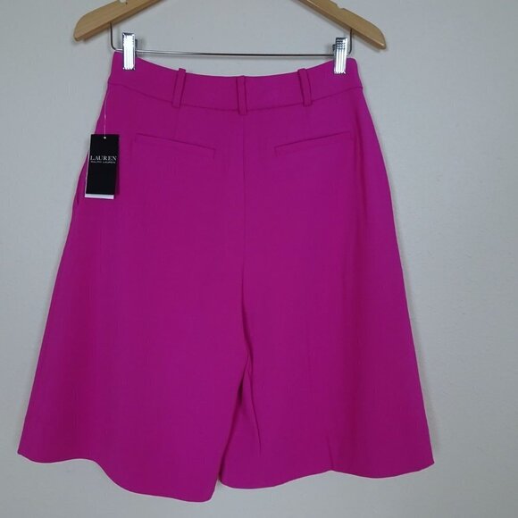 Ralph Lauren Crepe High Rise Shorts Size 4 - Picture 5 of 8